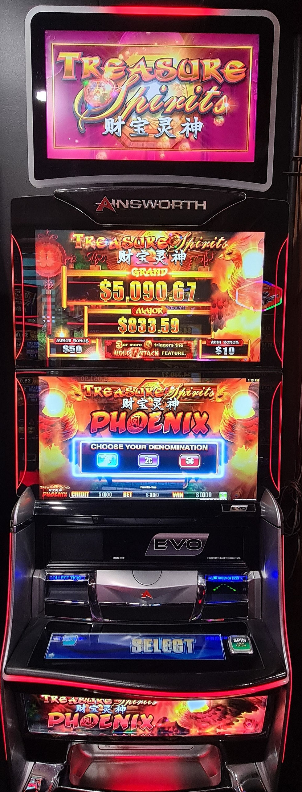 Ainsworth A620 Treasure Spirit Pheonix