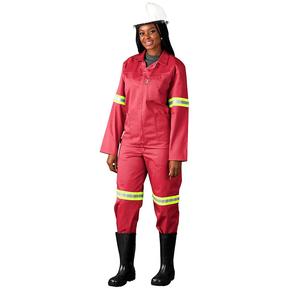 Thumbnail: Trade Polycotton Conti Suit - Reflective Arms, Legs & Back - Yellow Tape