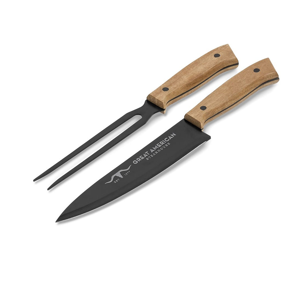 Thumbnail: US Basic Butcher's Block Carving Set