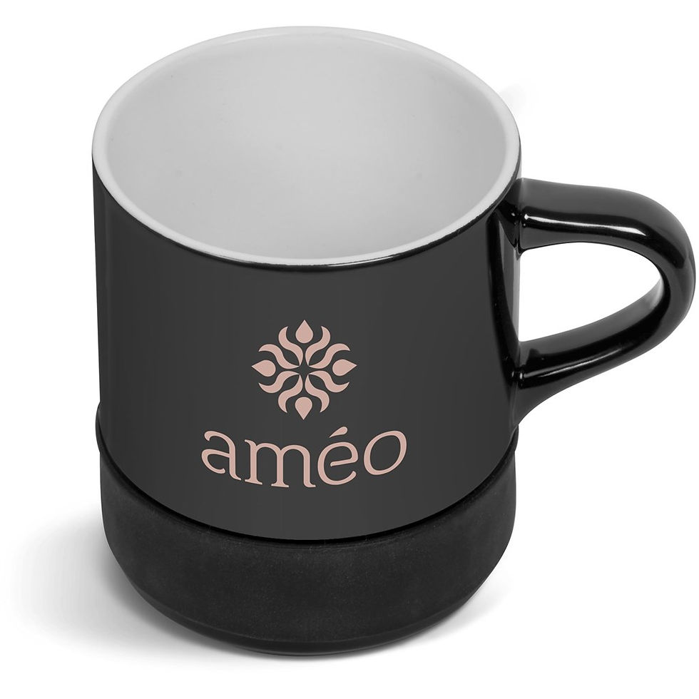 Thumbnail: Kooshty Mixalot Ceramic Coffee Mug - 320ml - Black