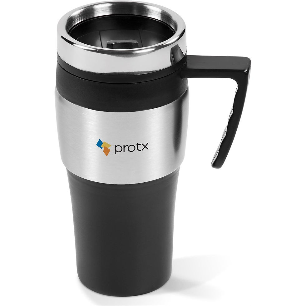 Thumbnail: Altos Stainless Steel & Plastic Double-Wall Mug - 450ml