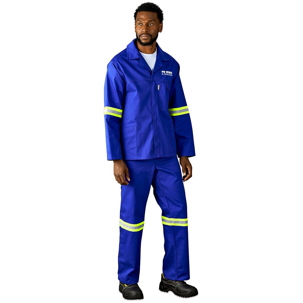 Thumbnail: Artisan Premium 100% Cotton Pants - Reflective Legs - Yellow Tape