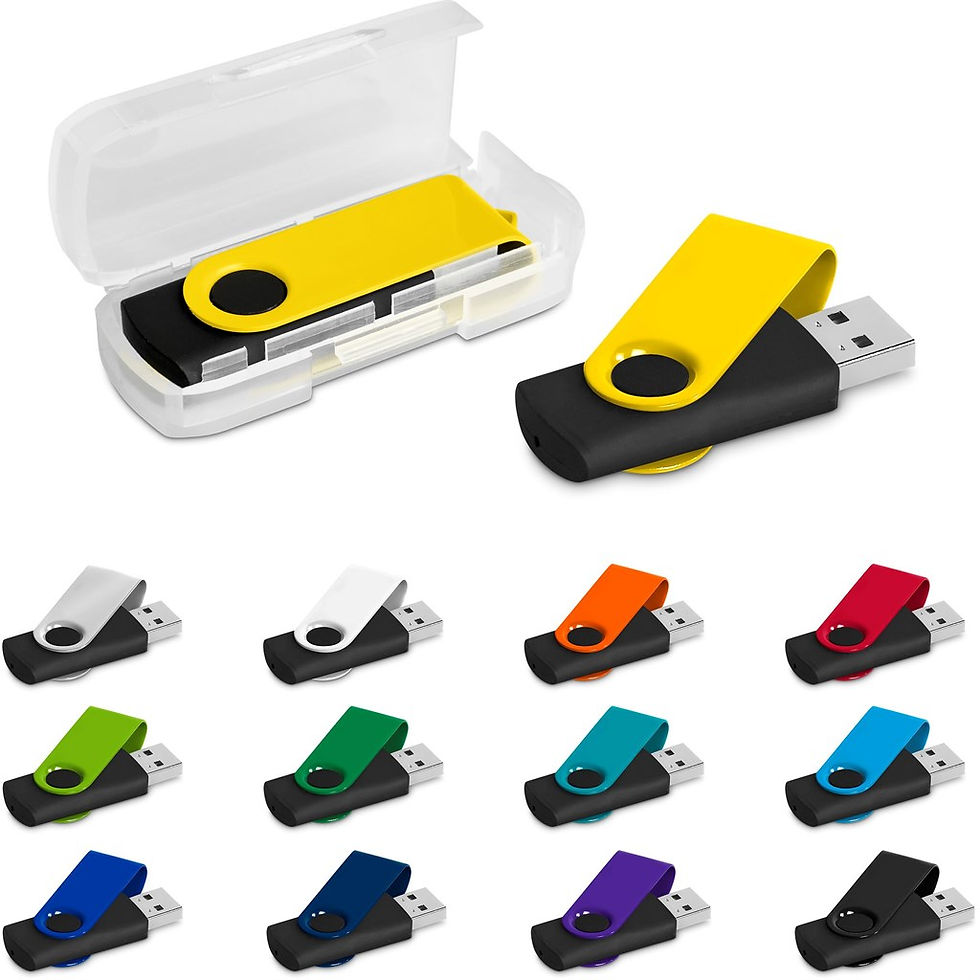 Thumbnail: Altitude Axis Gyro Black Flash Drive - 8GB