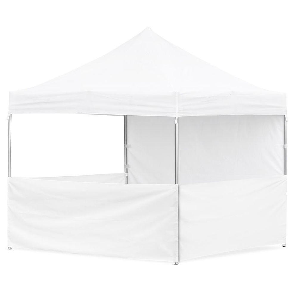 Thumbnail: Coated Steel Sublimated Gazebo 3m x 3m - 3 Half-Wall Skins -1 Full-Wall Skin