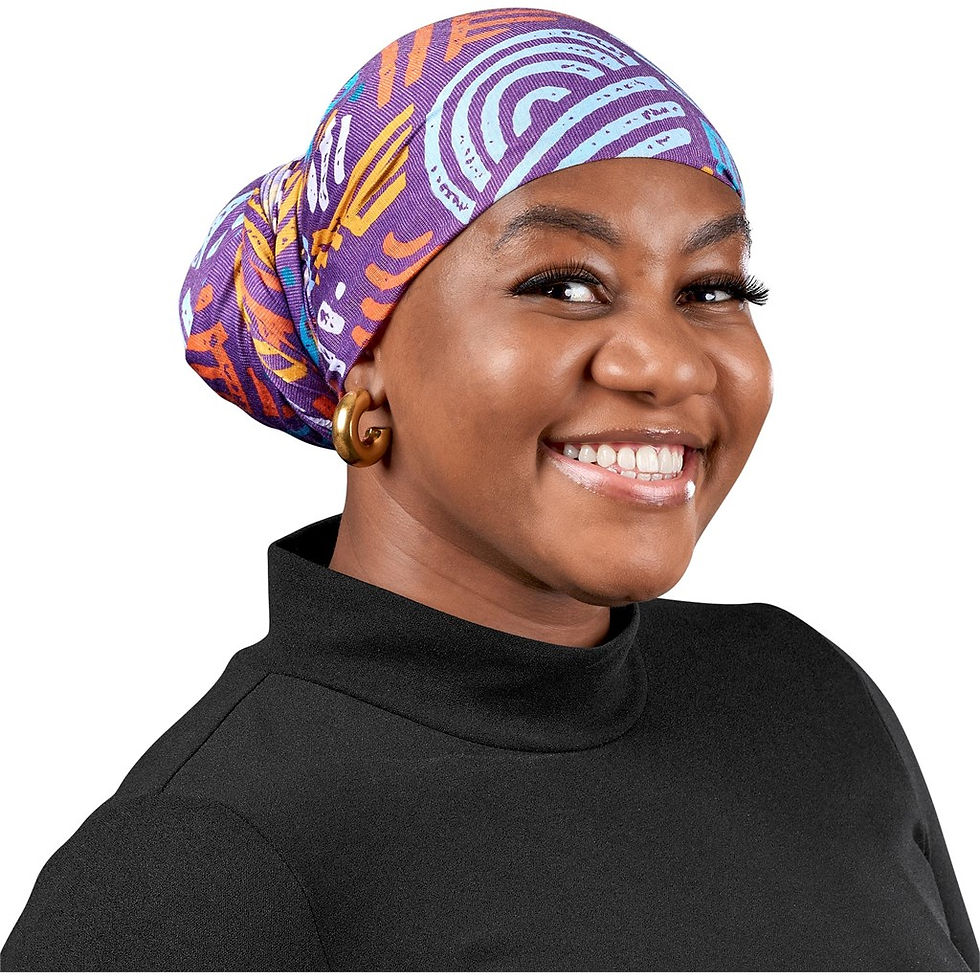 Thumbnail: Pre-Production Sample Hoppla Crown Polyester Head Wrap