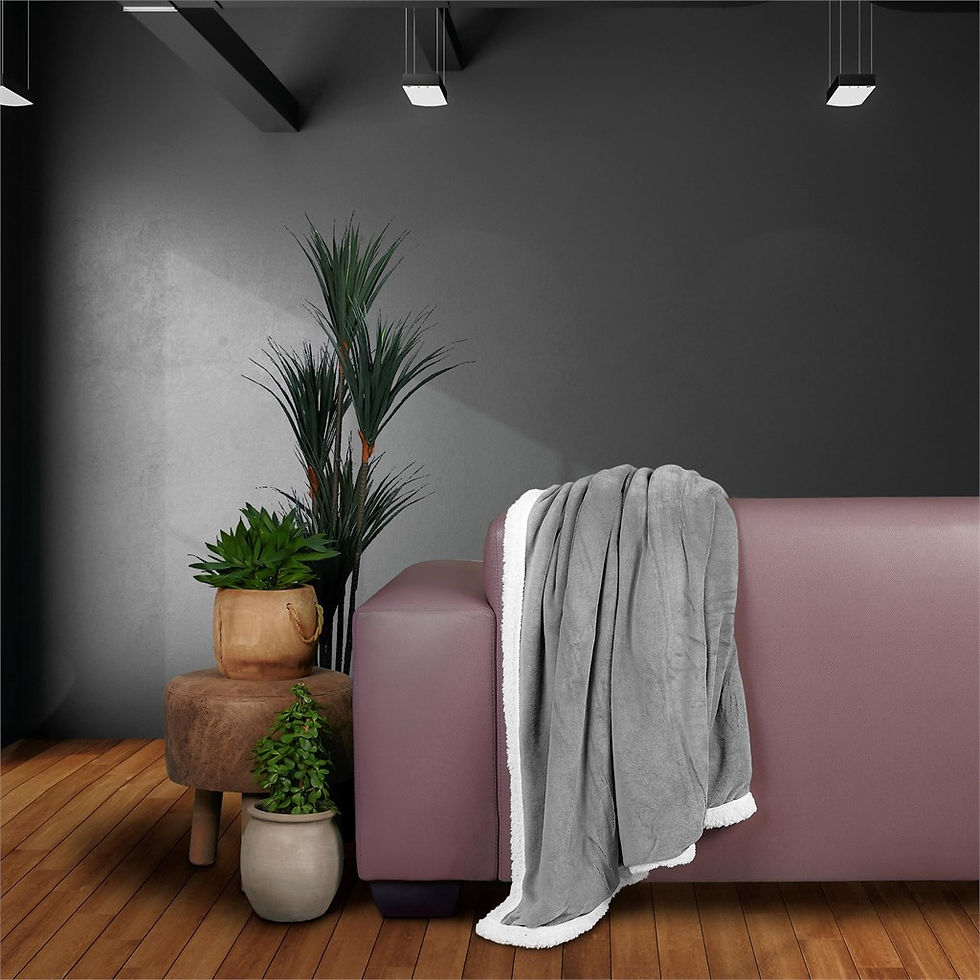 Thumbnail: US Basic Mckinley Sherpa Fleece Blanket