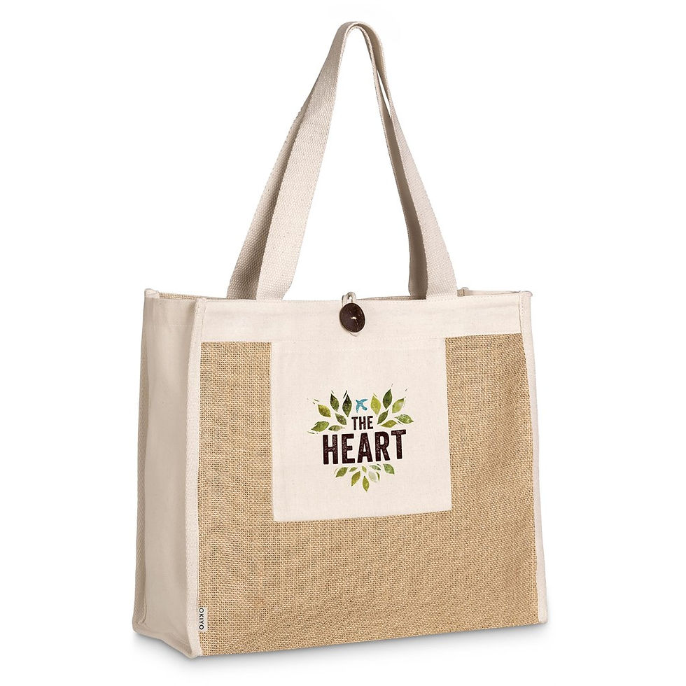 Thumbnail: Okiyo Hikari Jute & Cotton Tote