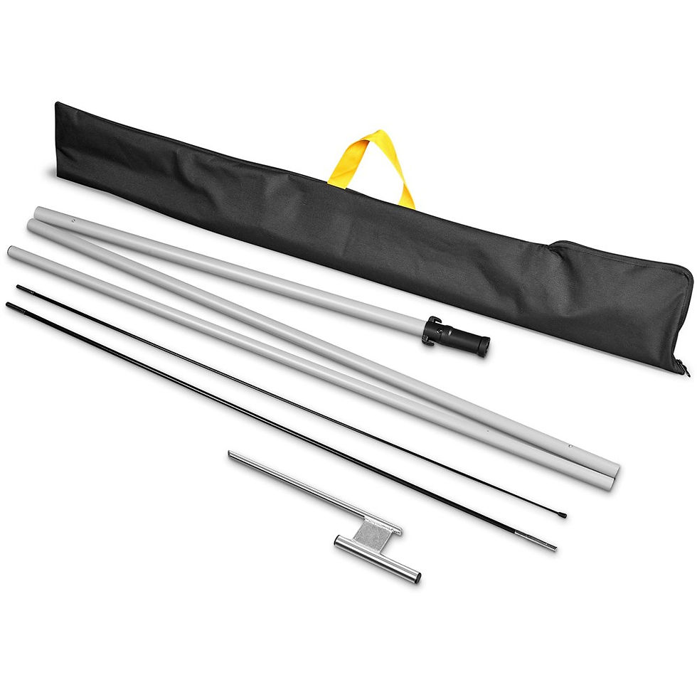 Thumbnail: Legend 4M Sublimated Arcfin Double-Sided Flying Banner - 1 complete unit