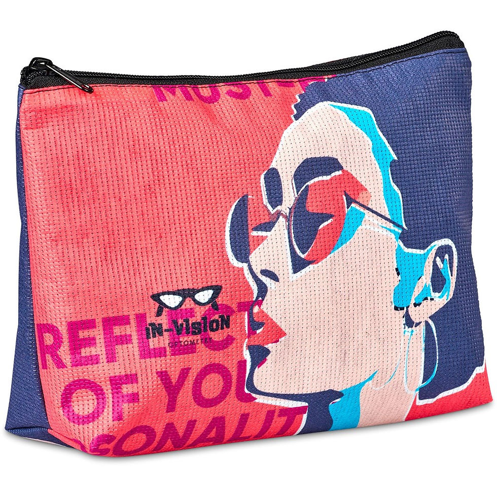Thumbnail: Hoppla Leanne Recycled PET Stitch-Bond Maxi Toiletry Bag