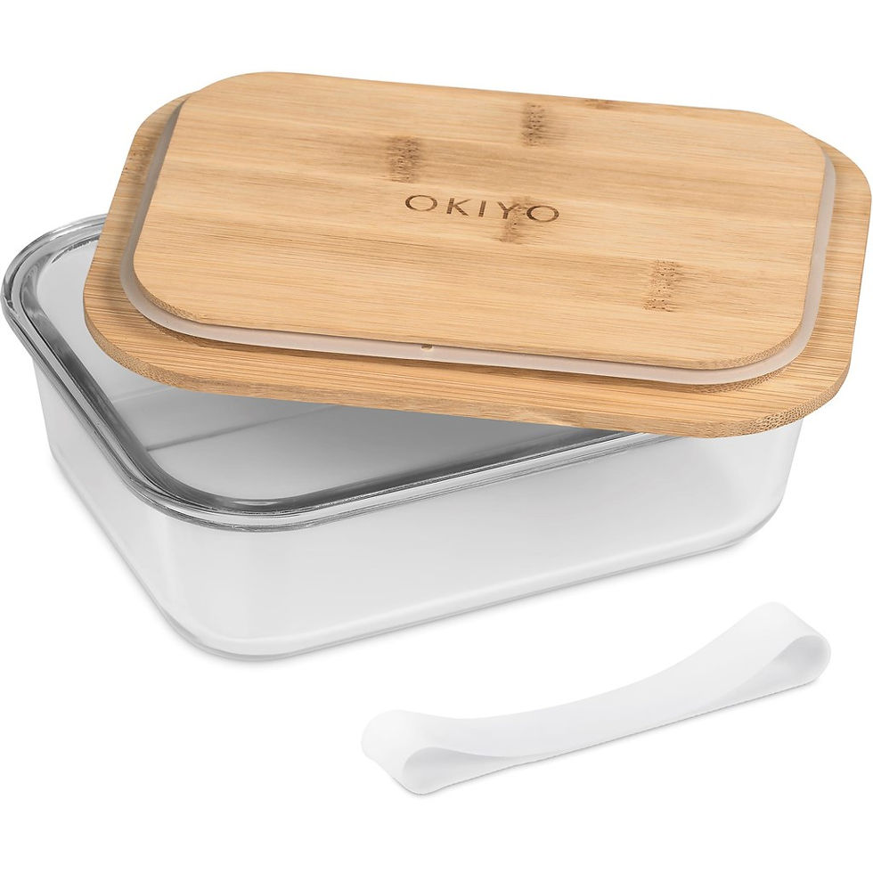 Thumbnail: Okiyo Moshi Glass & Bamboo Lunch Box
