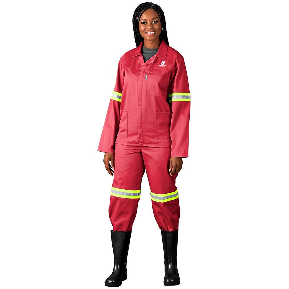 Thumbnail: Trade Polycotton Conti Suit - Reflective Arms, Legs & Back - Yellow Tape