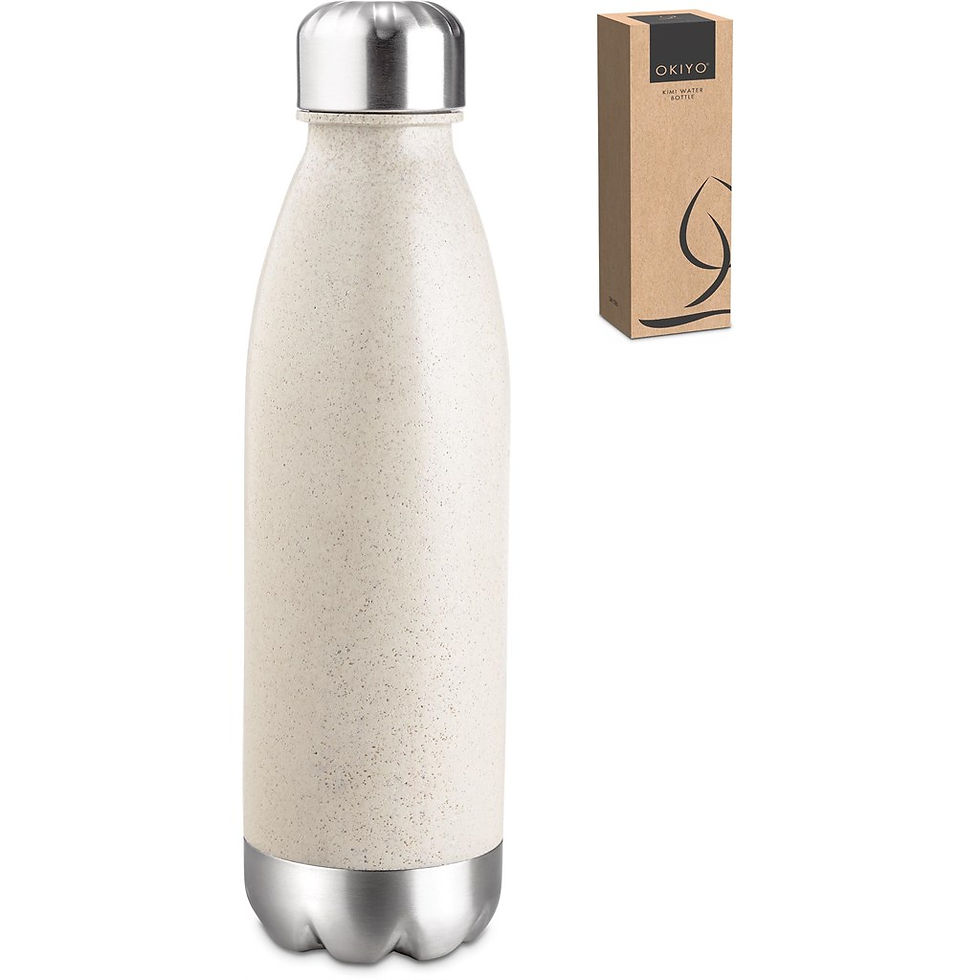 Thumbnail: Okiyo Kimi Wheat Straw Water Bottle - 680ml