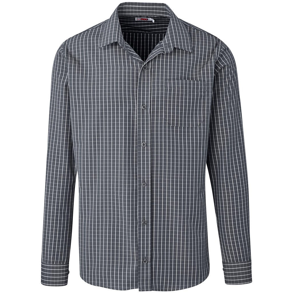 Men Long Sleeve Aston Shirt - Grey