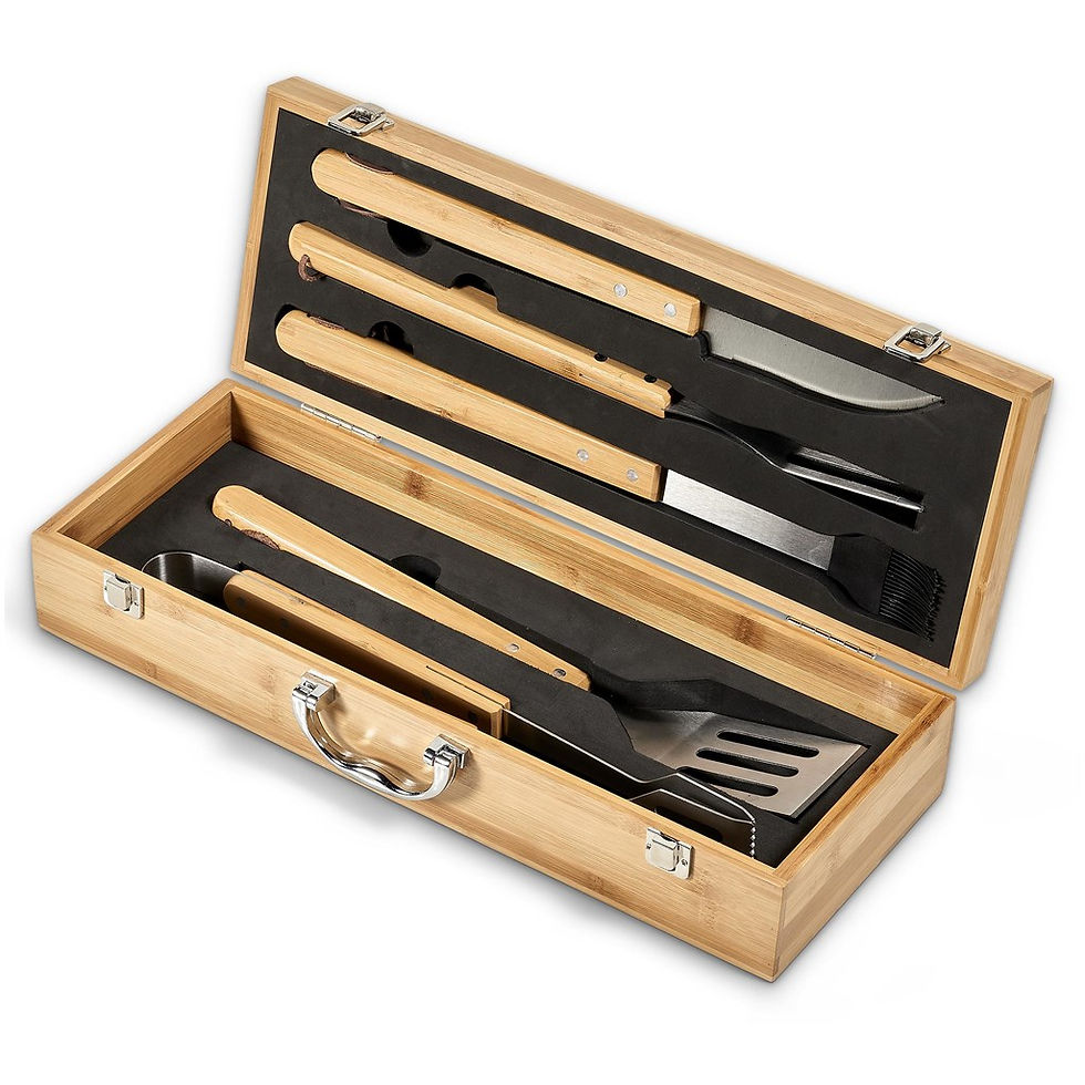Thumbnail: Okiyo Yakiniku Bamboo 5-Piece Braai Set