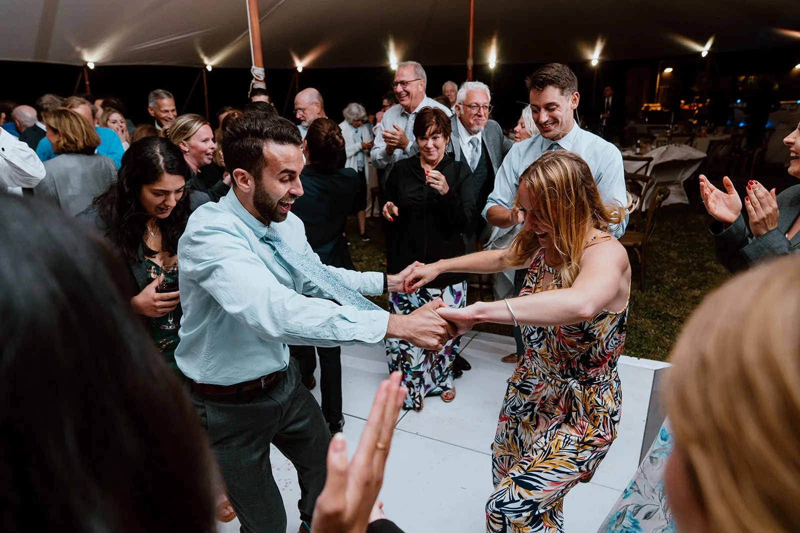 couple dancing at wedding