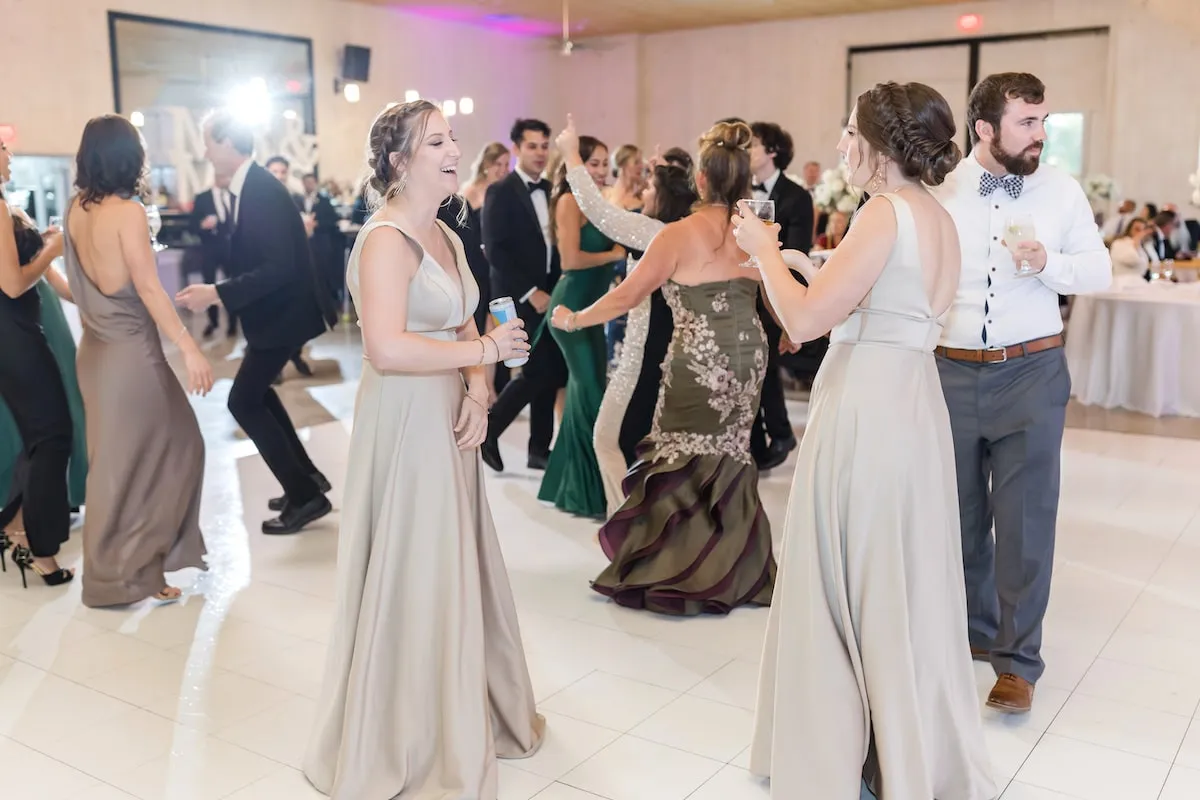 bridesmaids dancing