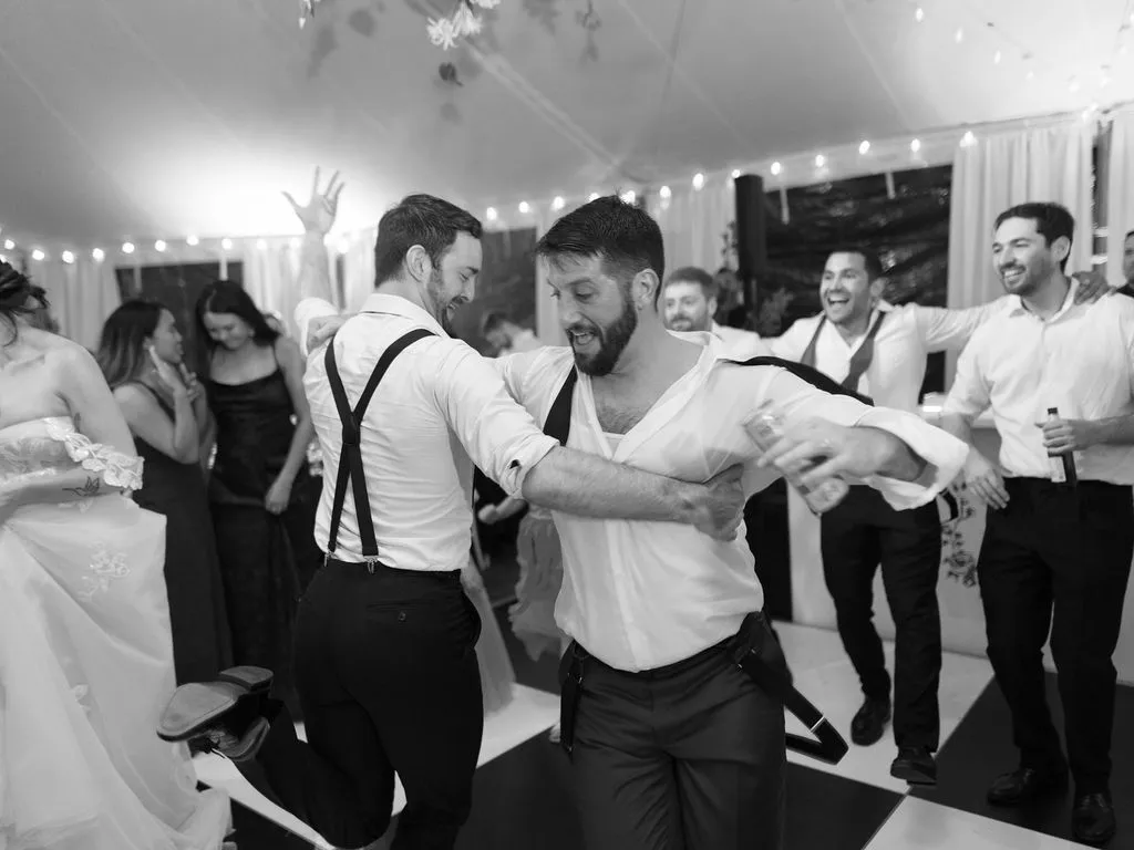 guys dancing together