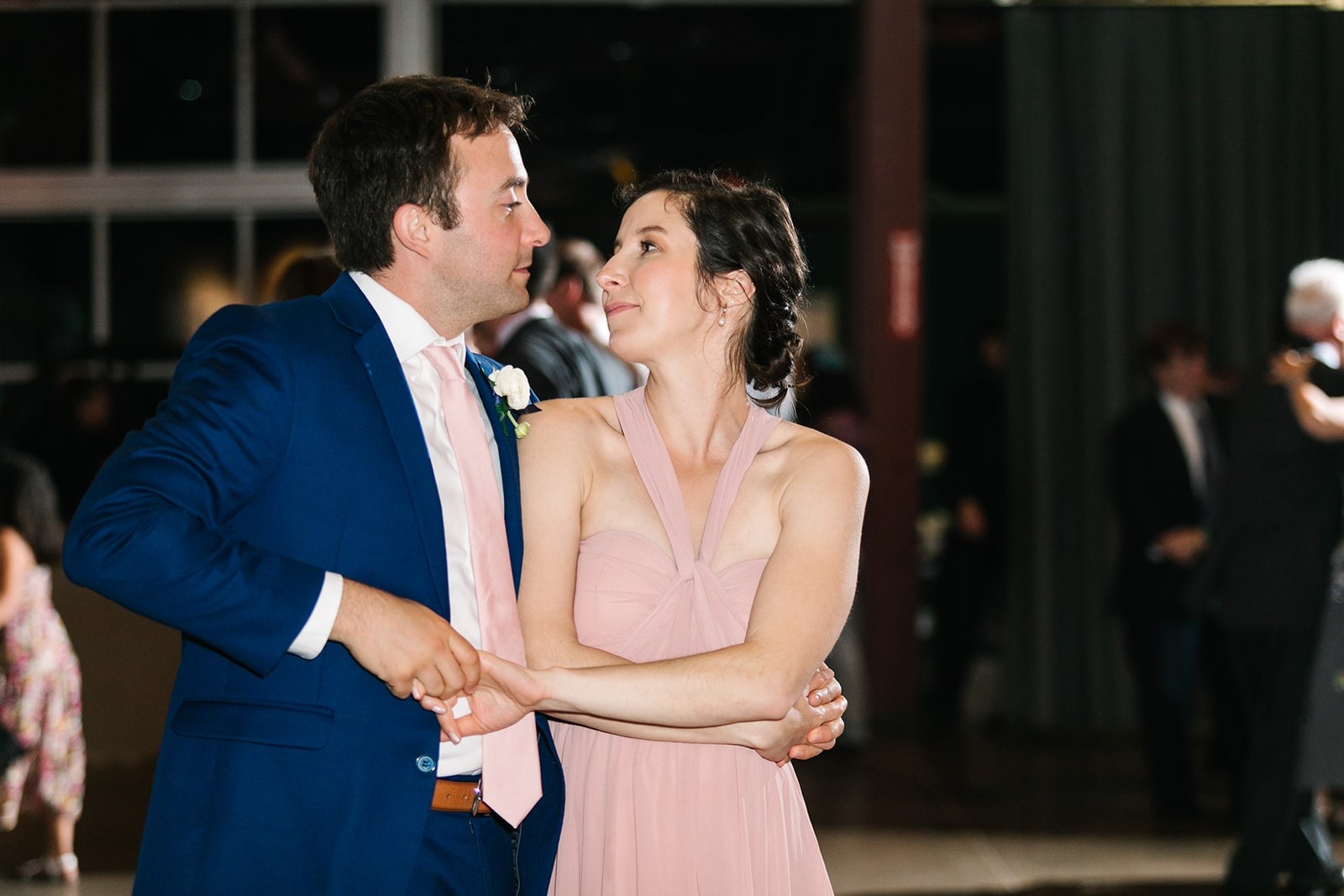 young couple dancing at wedding