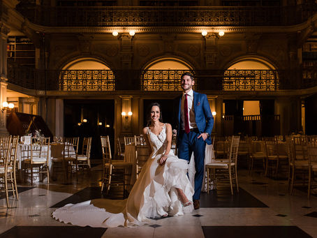 Chic George Peabody Library Wedding in Baltimore - Kara & Rob