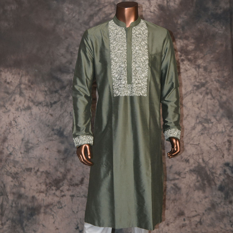 Henna Green Kurta 1