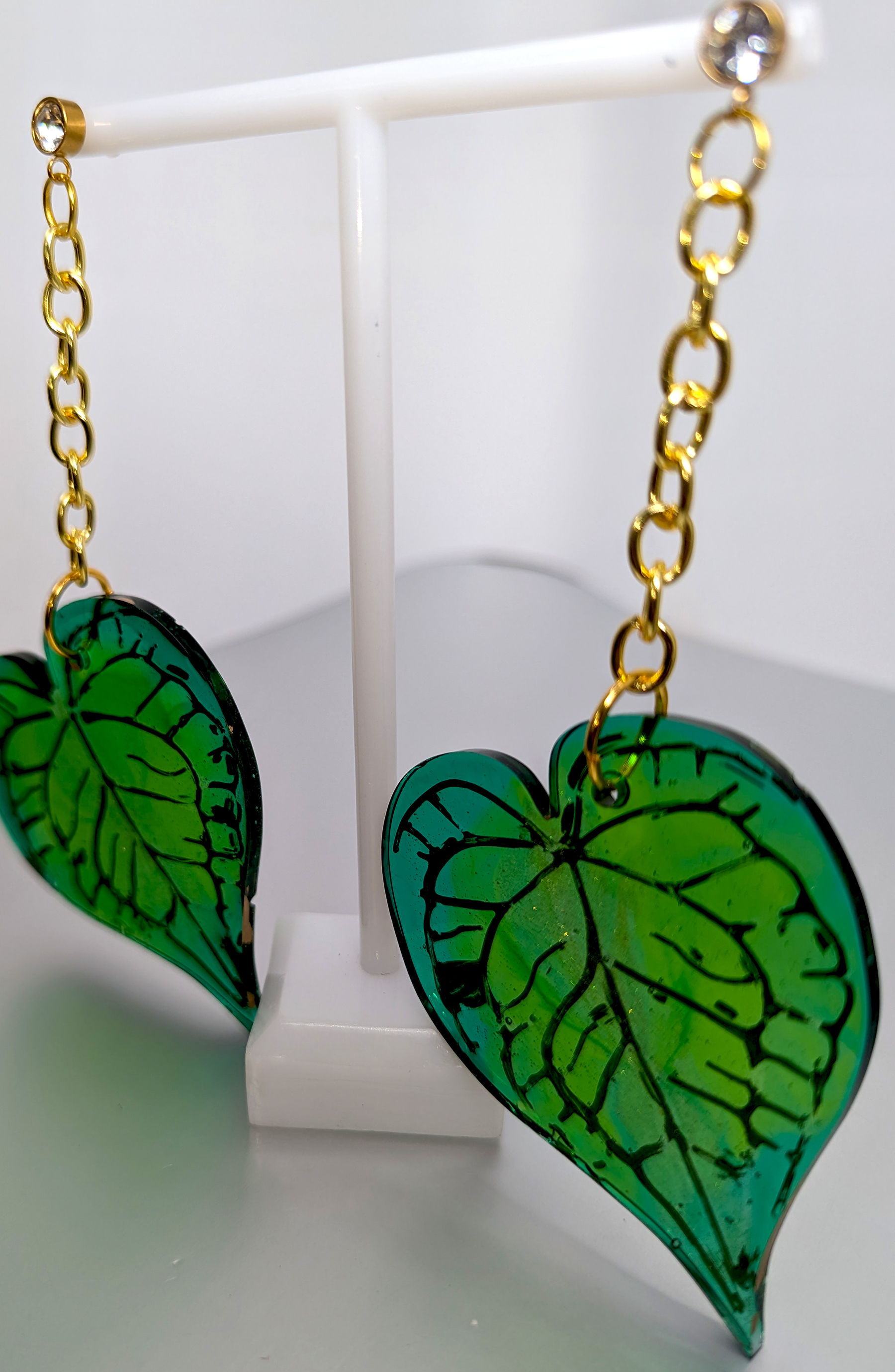 Leaf Sculpture Earrings