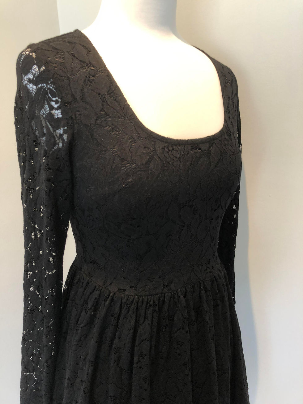 Thumbnail: 90s Vintage Black Goth / Grunge Don't Ask Amanda Dress