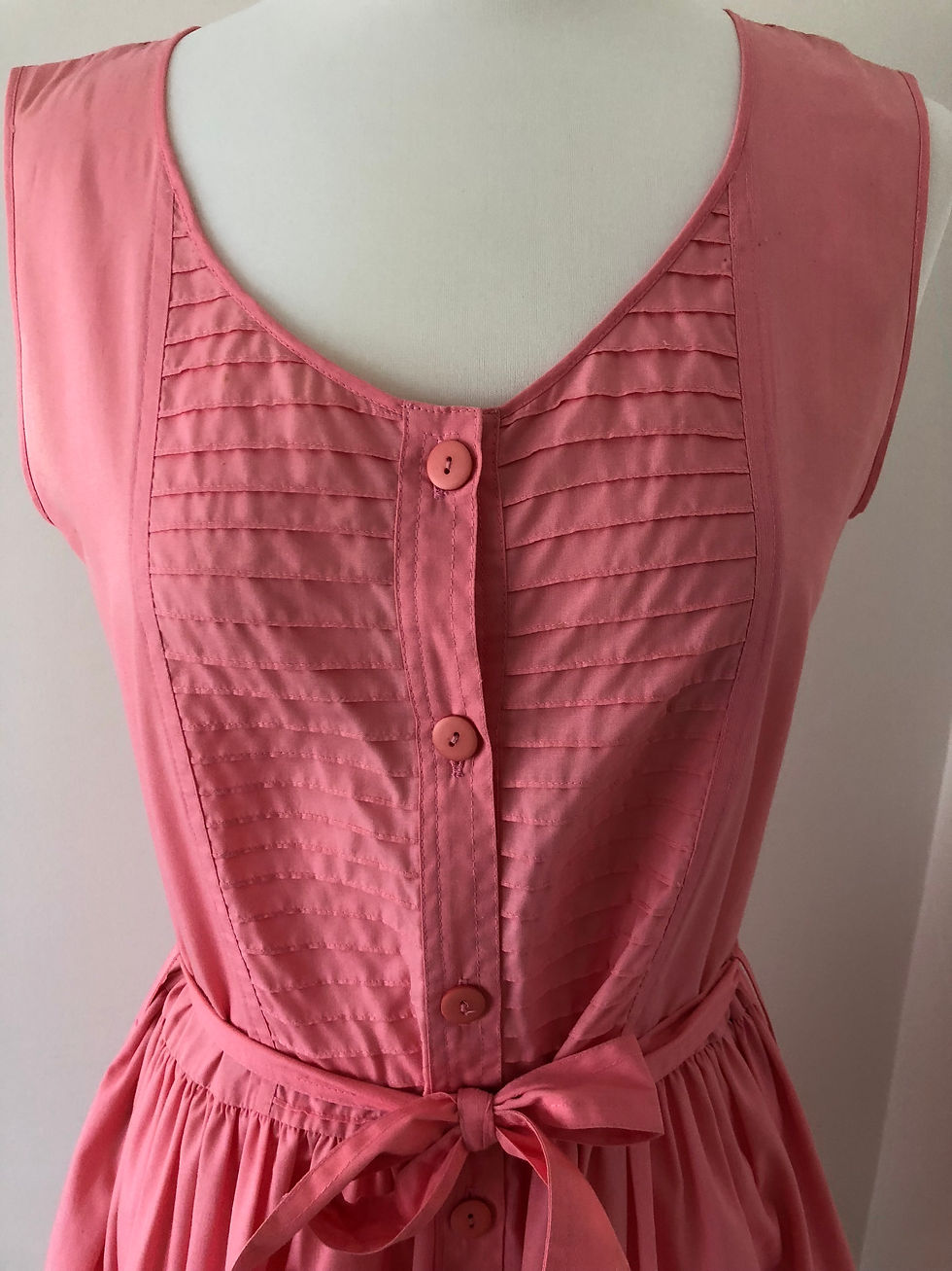 Thumbnail: 80s Vintage Pink Katies Summer Dress