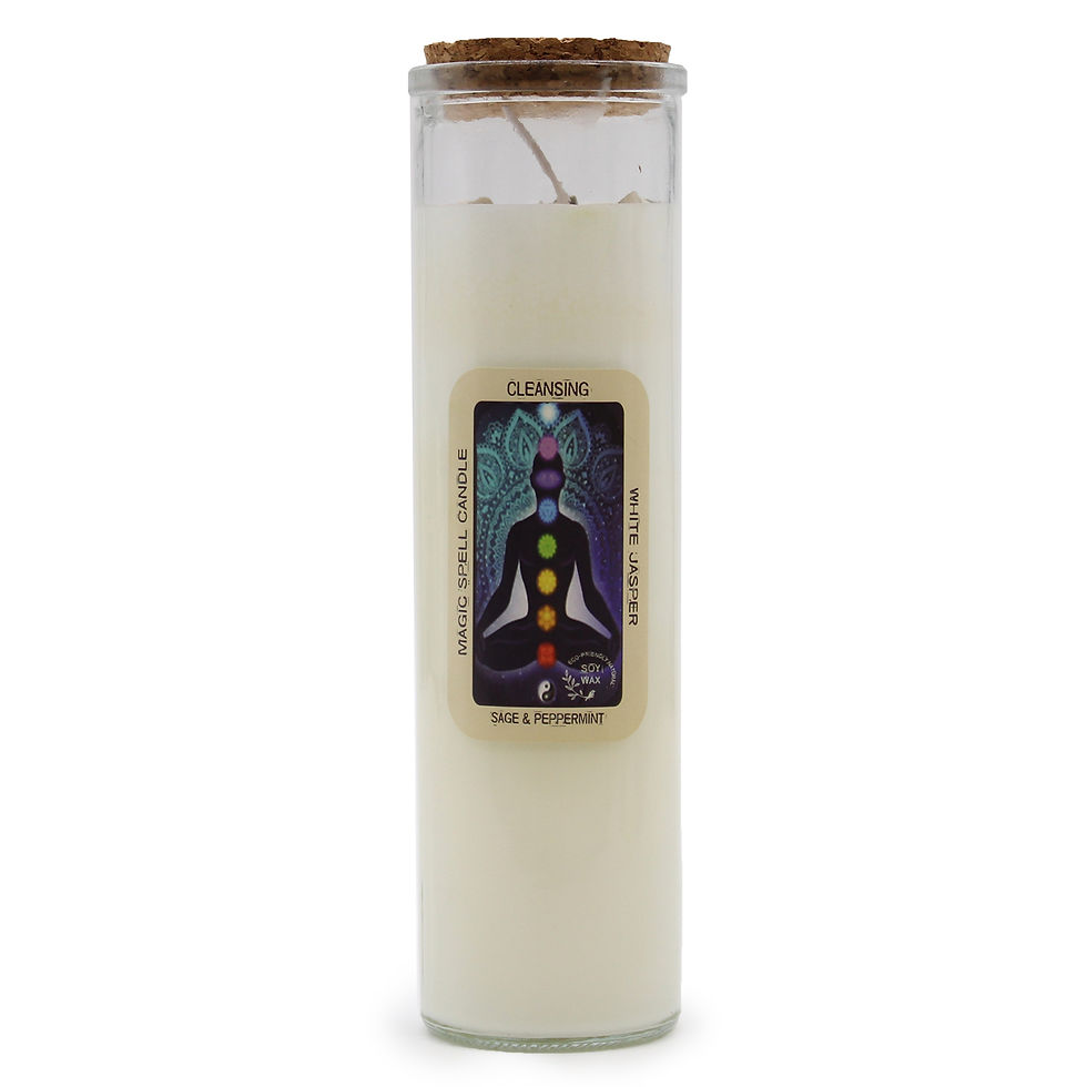 Thumbnail: Mystical gemstones embedded in wax, amplifying the magic and intention of the candle - Success