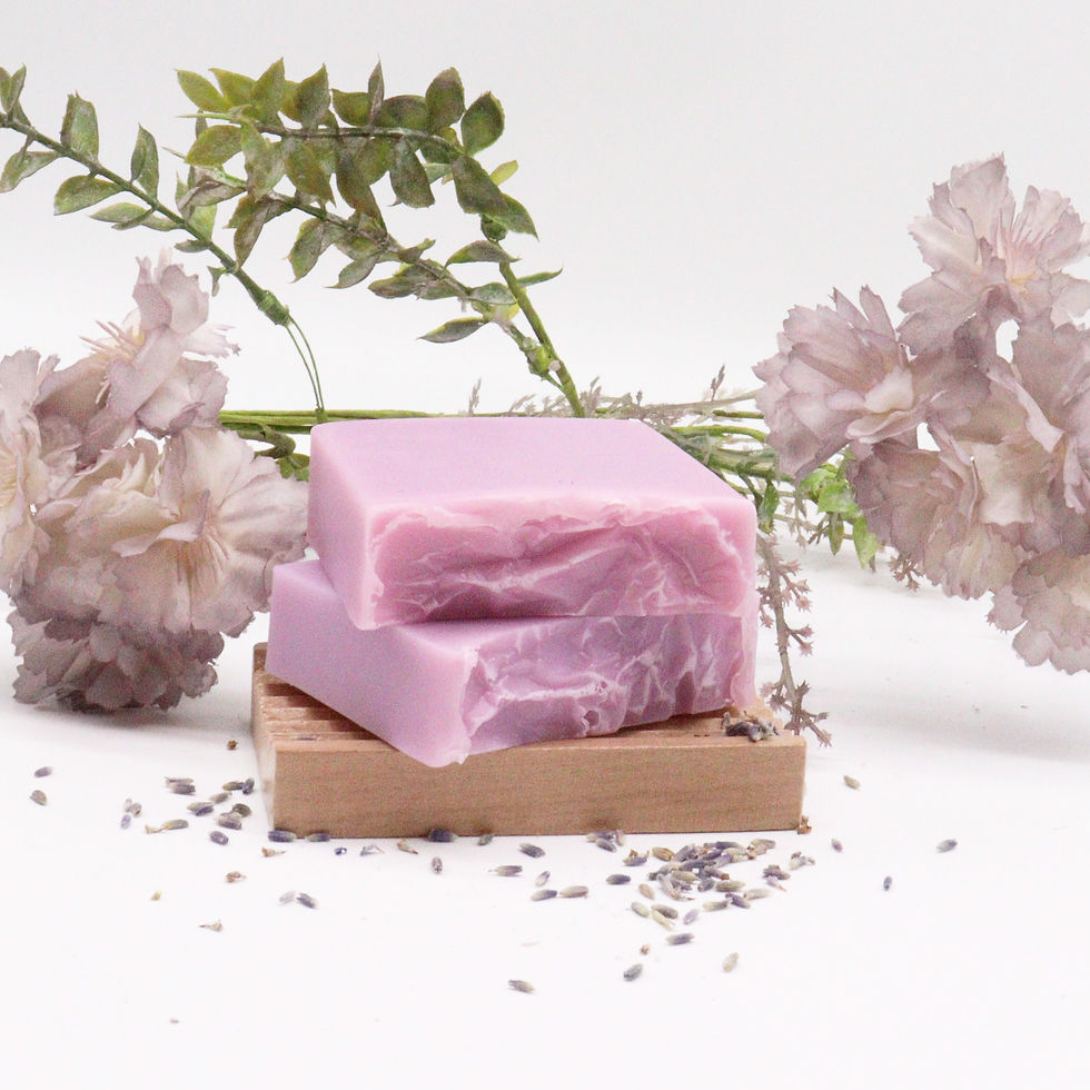 Lavender & Coconut Soap Wrapped in Waxed Paper, Ideal for Relaxation and Skin Nourishment