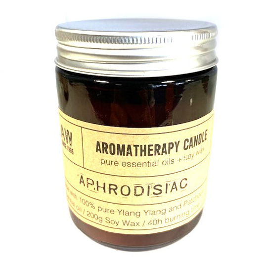 Thumbnail: Smooth, natural soy wax with a clean-burning cotton wick, ensuring a long-lasting and even burn-aphrodisiac