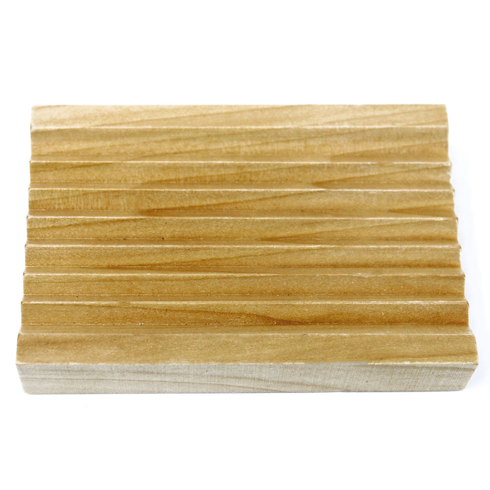 Groovy Wood Soap Dish Eco-Friendly - Closeup