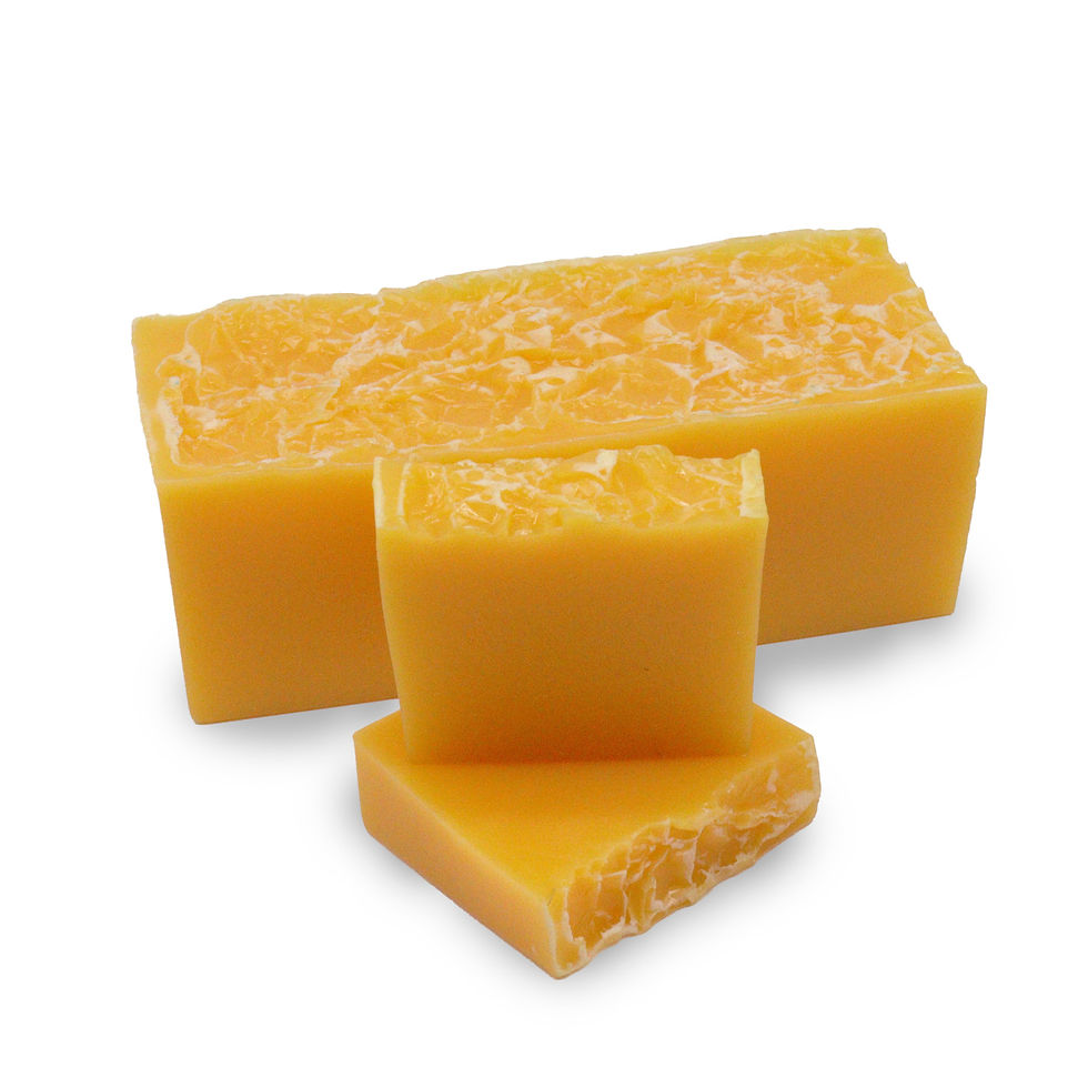 Handmade Honey & Mandarin Soap with Invigorating Citrus and Sweet Honey Aroma