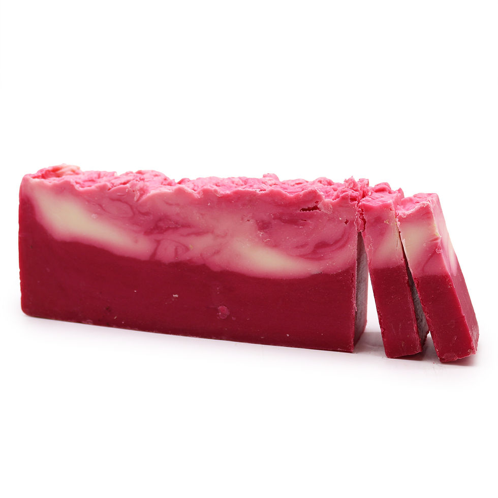 Shea Butter & Olive Oil Soap Slice with nourishing Shea Butter and hydrating olive oil.