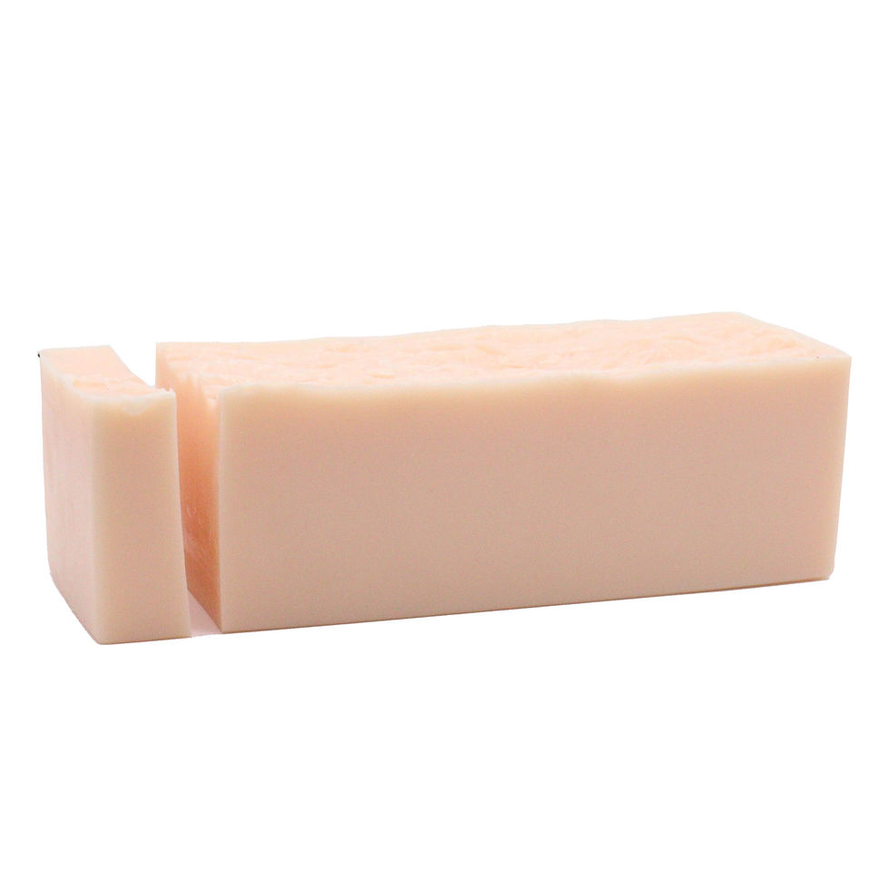Handmade Peach Orchid Soap Loaf with Fruity and Floral Scent and Nourishing Ingredients