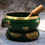 Thumbnail: Zennest Lrg Tree of Life Singing Bowl Set- Green 14cm