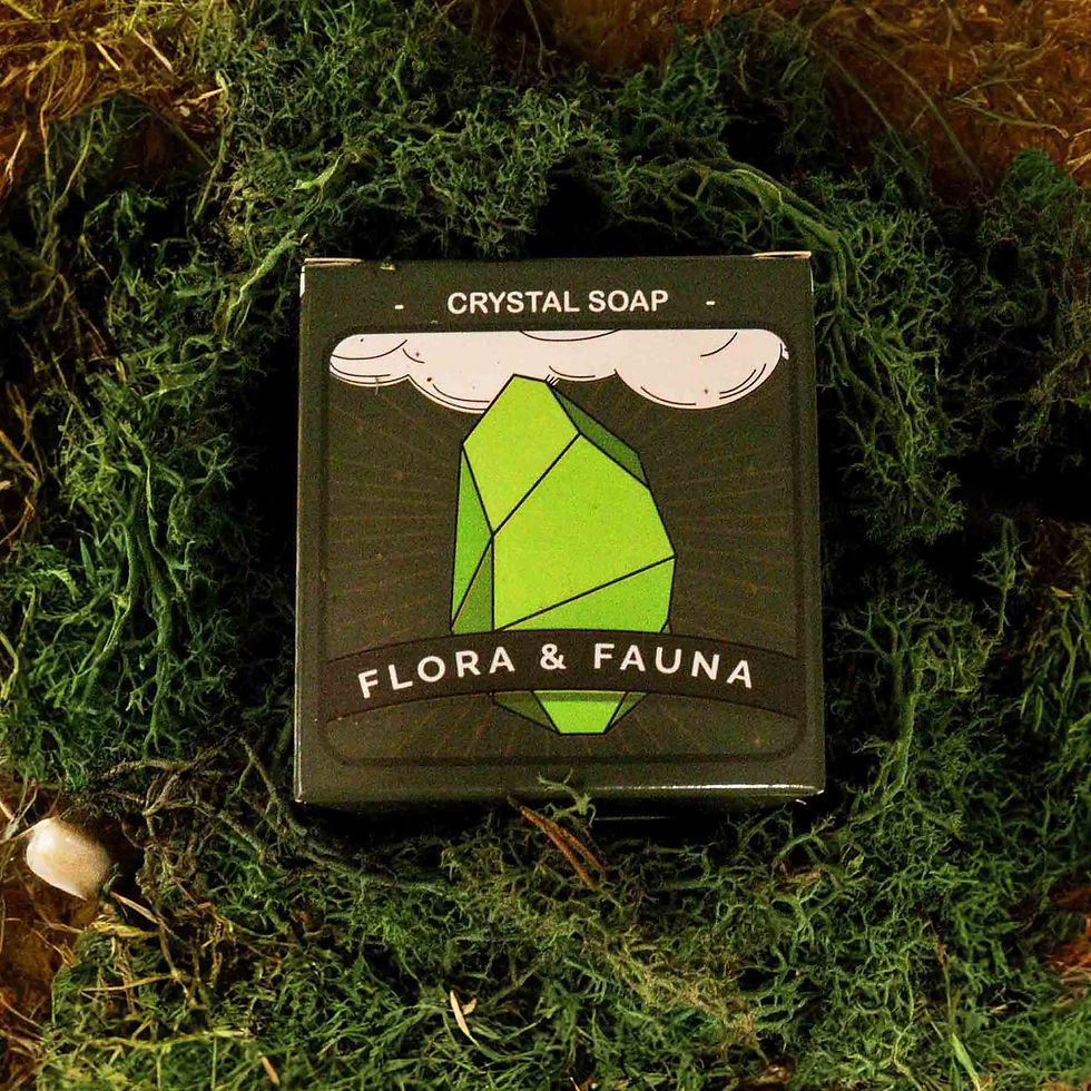 featuring a hidden gemstone and luxurious lather, packaged in a decorative gift box.