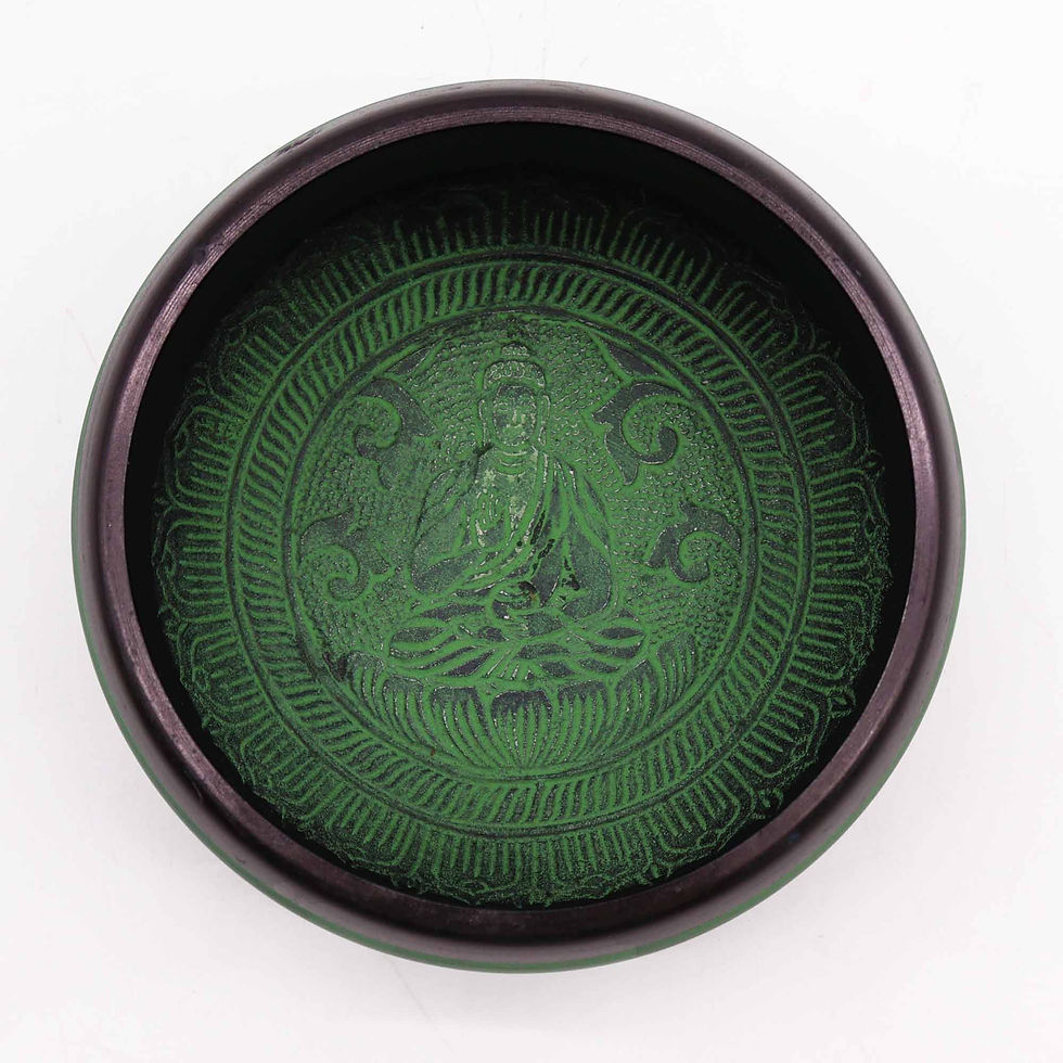 Zennest Earth Powder Singing Bowl - Mandala Buddha - 16cm