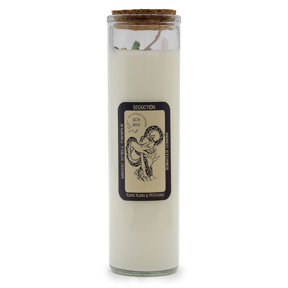 Thumbnail: Mystical gemstones embedded in wax, amplifying the magic and intention of the candle - Seduction