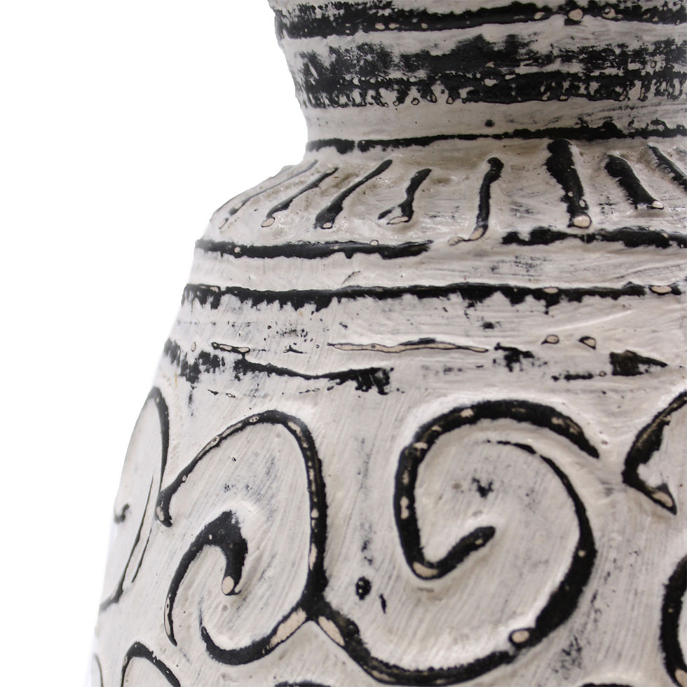 Lombok Ceramic Vases - Handmade Terracotta Vases with Indonesian Patterns for Indoor and Outdoor Decor