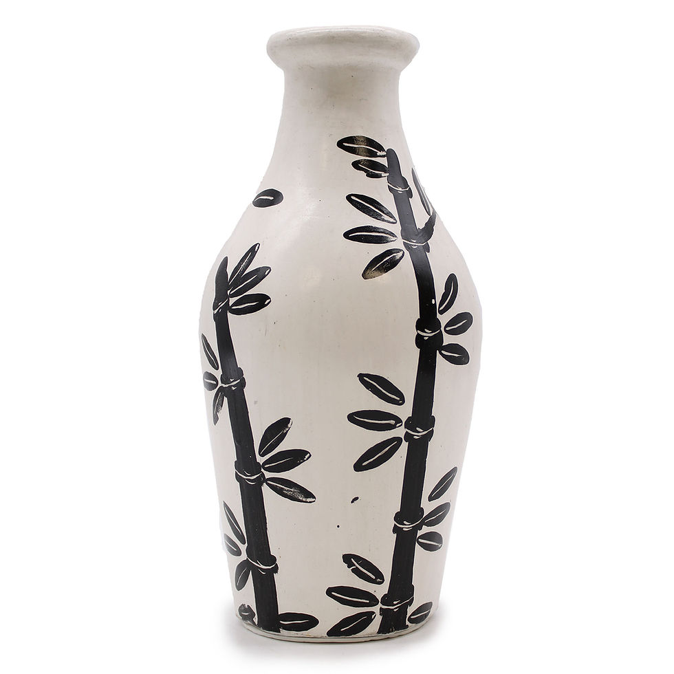 Lombok Ceramic Vases - Handmade Terracotta Vases with Indonesian Patterns for Indoor and Outdoor Decor