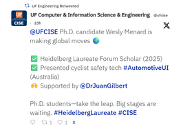 UF CISE. Twitter. X post