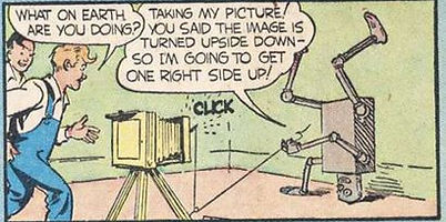 Frankie Stein panel from Blue Bolt #11, April 1940