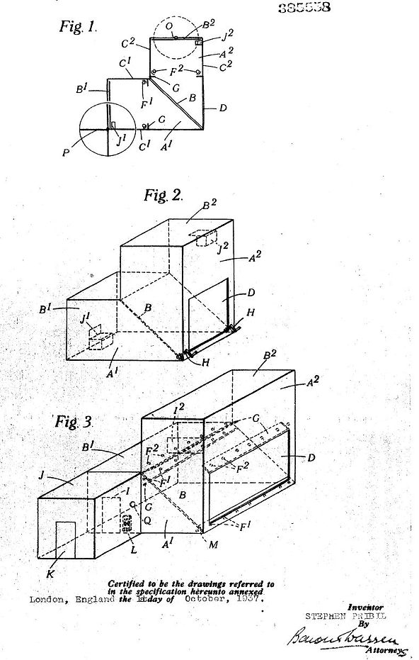 CA patent 385558, Stephen Pribil apparatus