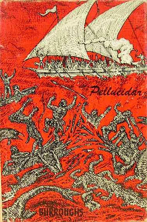 Mahlon Blaine cover of Edgar Rice Burroughs Pellucidar, Canaveral Press, 1962