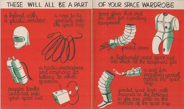 First Book of Space Travel endpapers