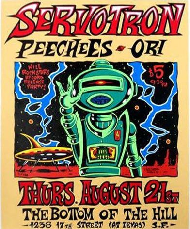 Servotron concert poster