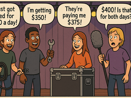 Crew members discuss their pay rates, revealing a surprising disparity in their earnings for the job.