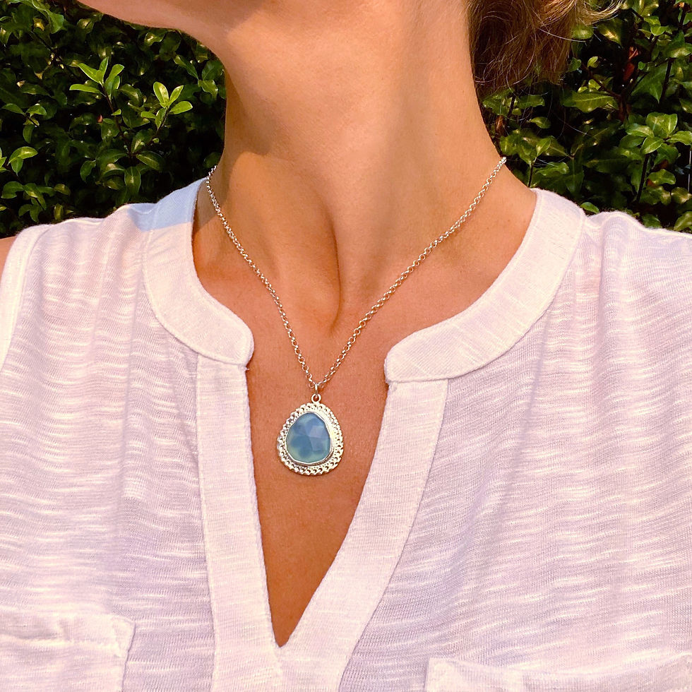 Thumbnail: Blue Chalcedony Necklace