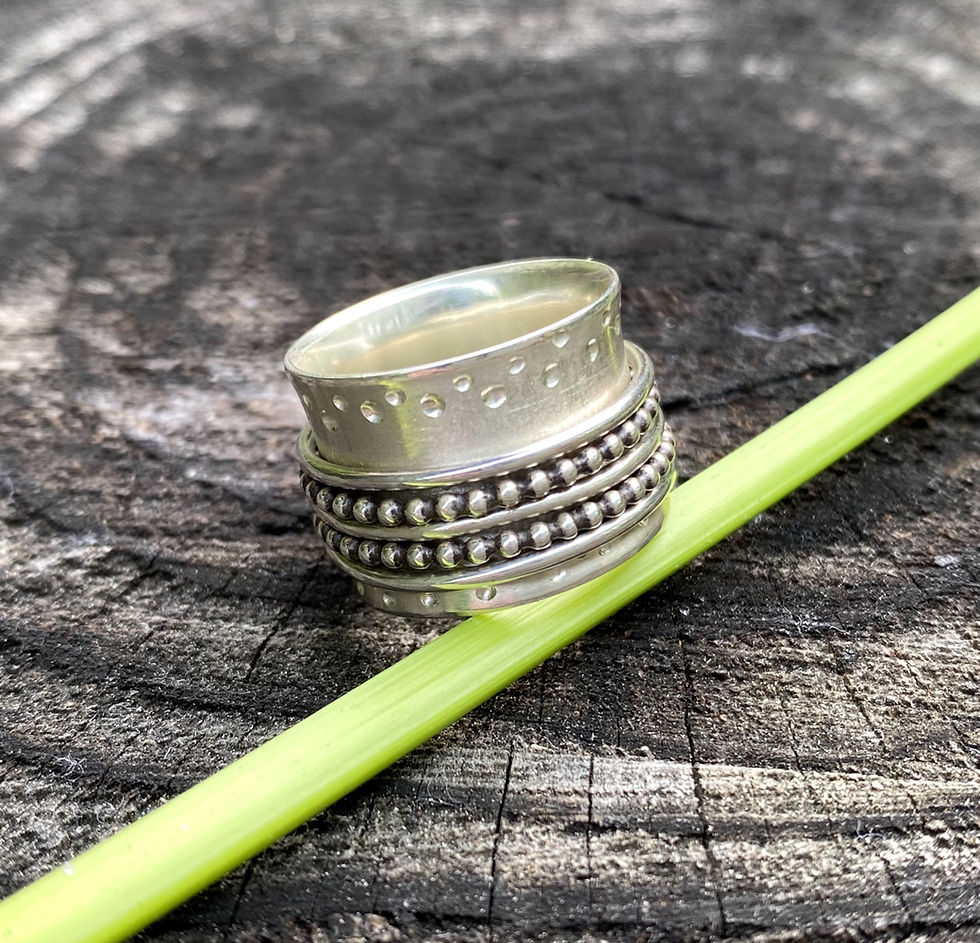 Silver Spinner Ring, size 9