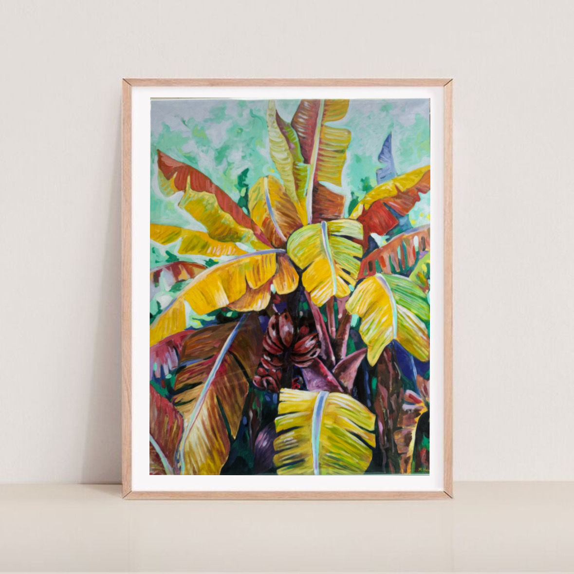 Print Yellow tree 12 X 16 $bds